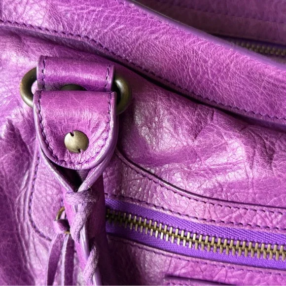 BALENCIAGA CITY BAG SUPER RARE ULTRAVIOLET PURPLE F/W 2013 CLASSIC CITY - Picture 2 of 14
